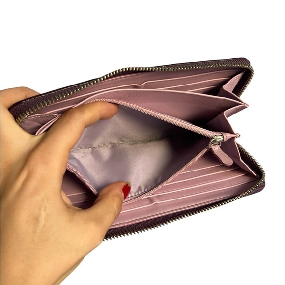 Coach Color Block Monogram Zip Around Wallet - Picture 6 of 6